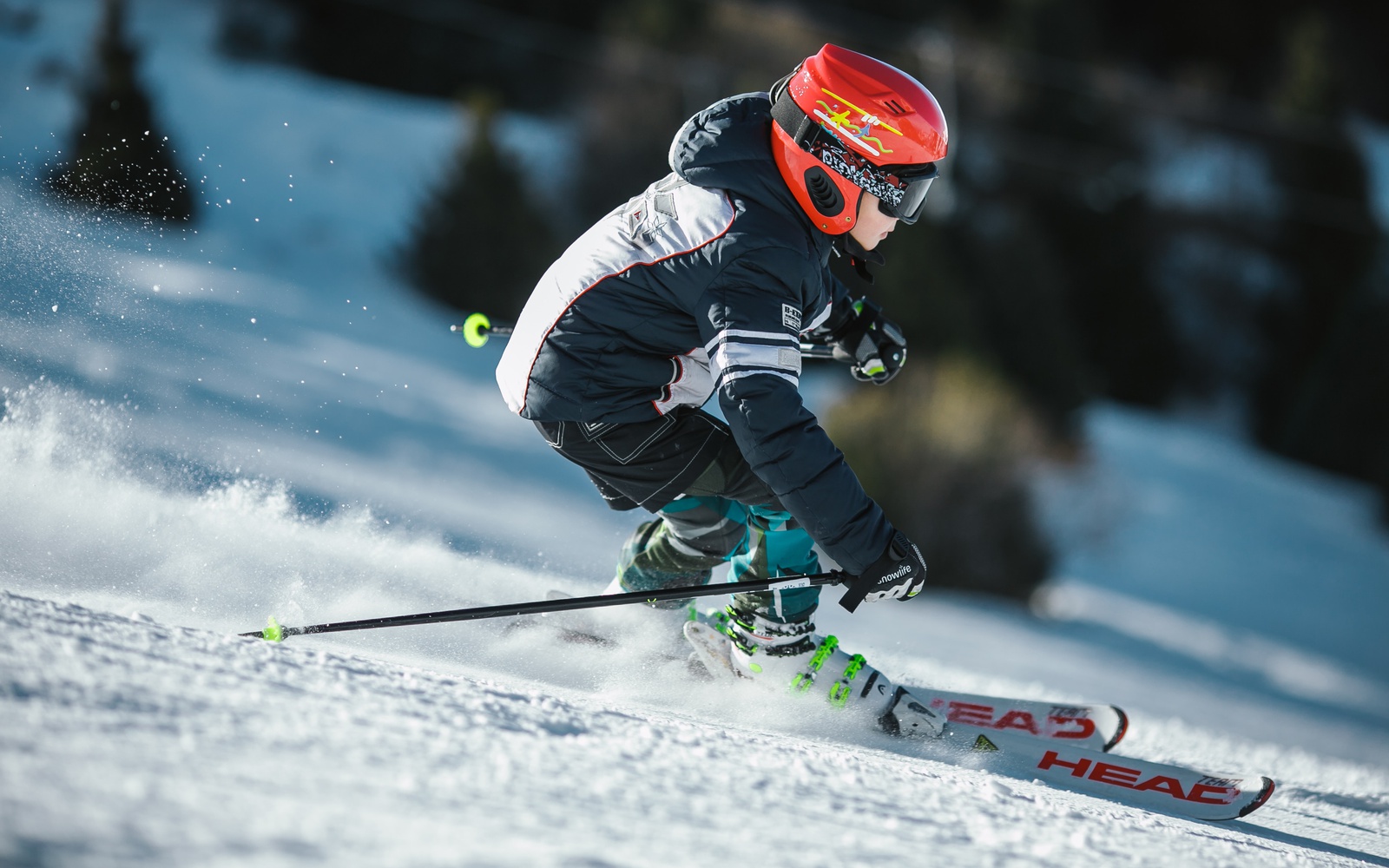 Beim Skifahren auf die Augen achten